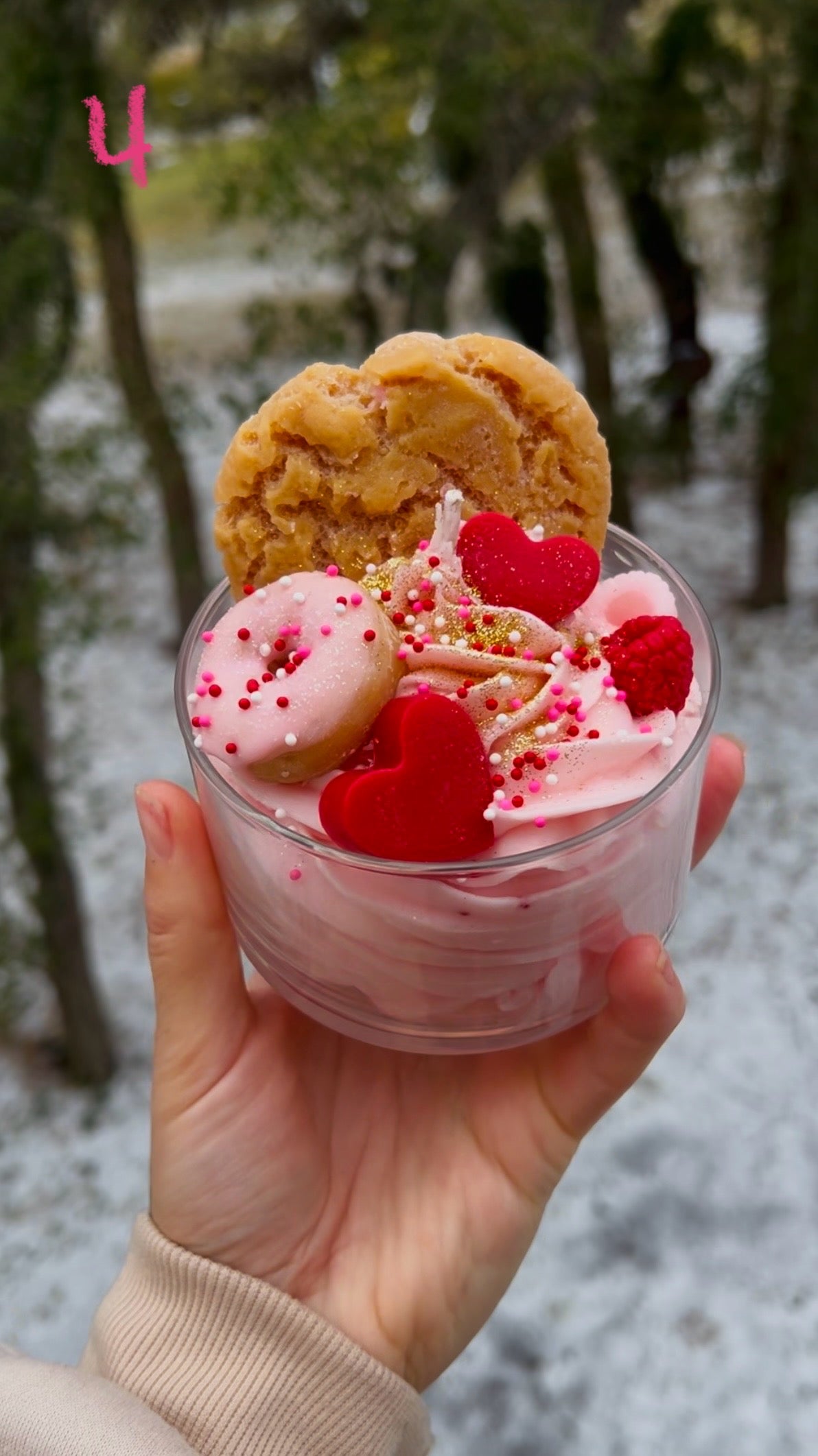 VDay Dessert Candle