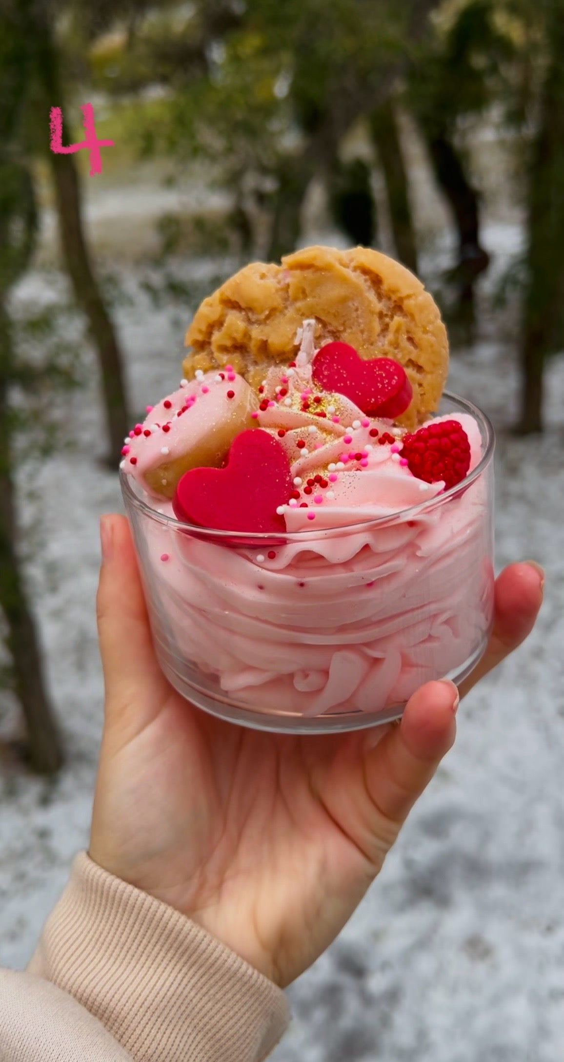 VDay Dessert Candle