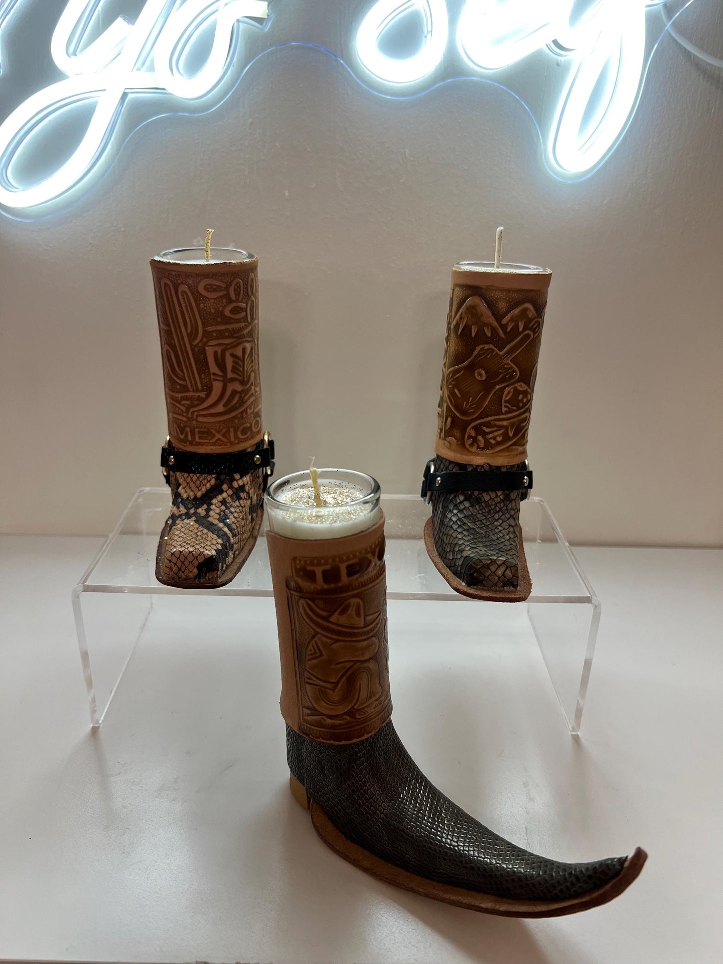 Cowboy Boot Candles