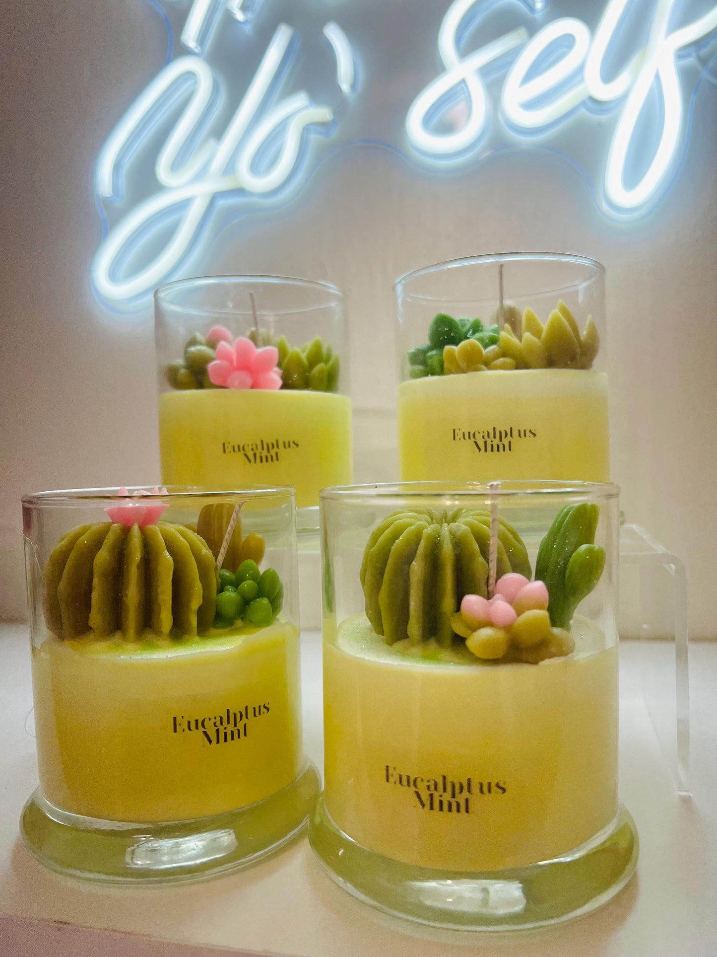 Succulent Candle