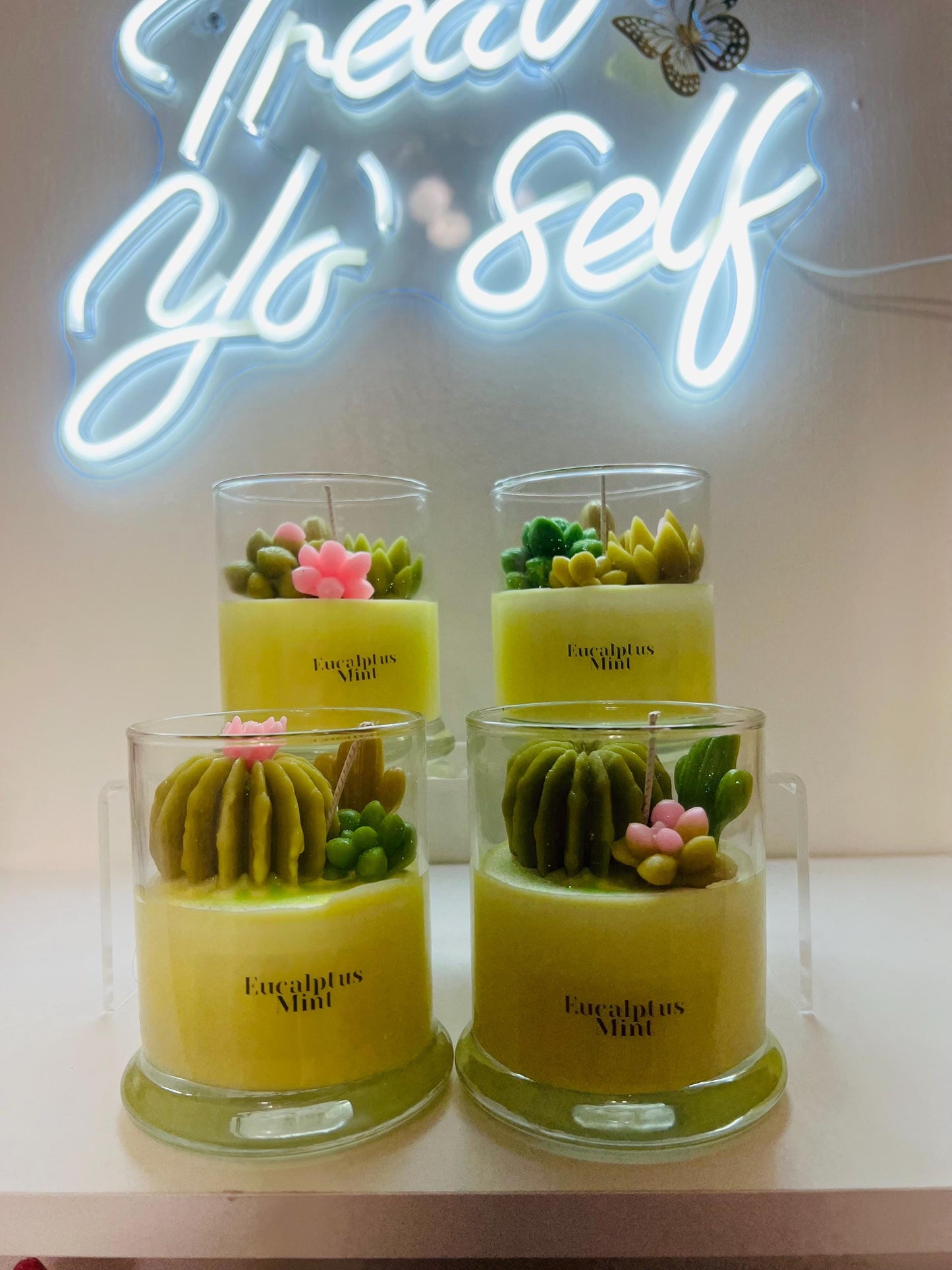 Succulent Candle