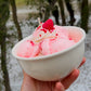 Strawberry icecream candle