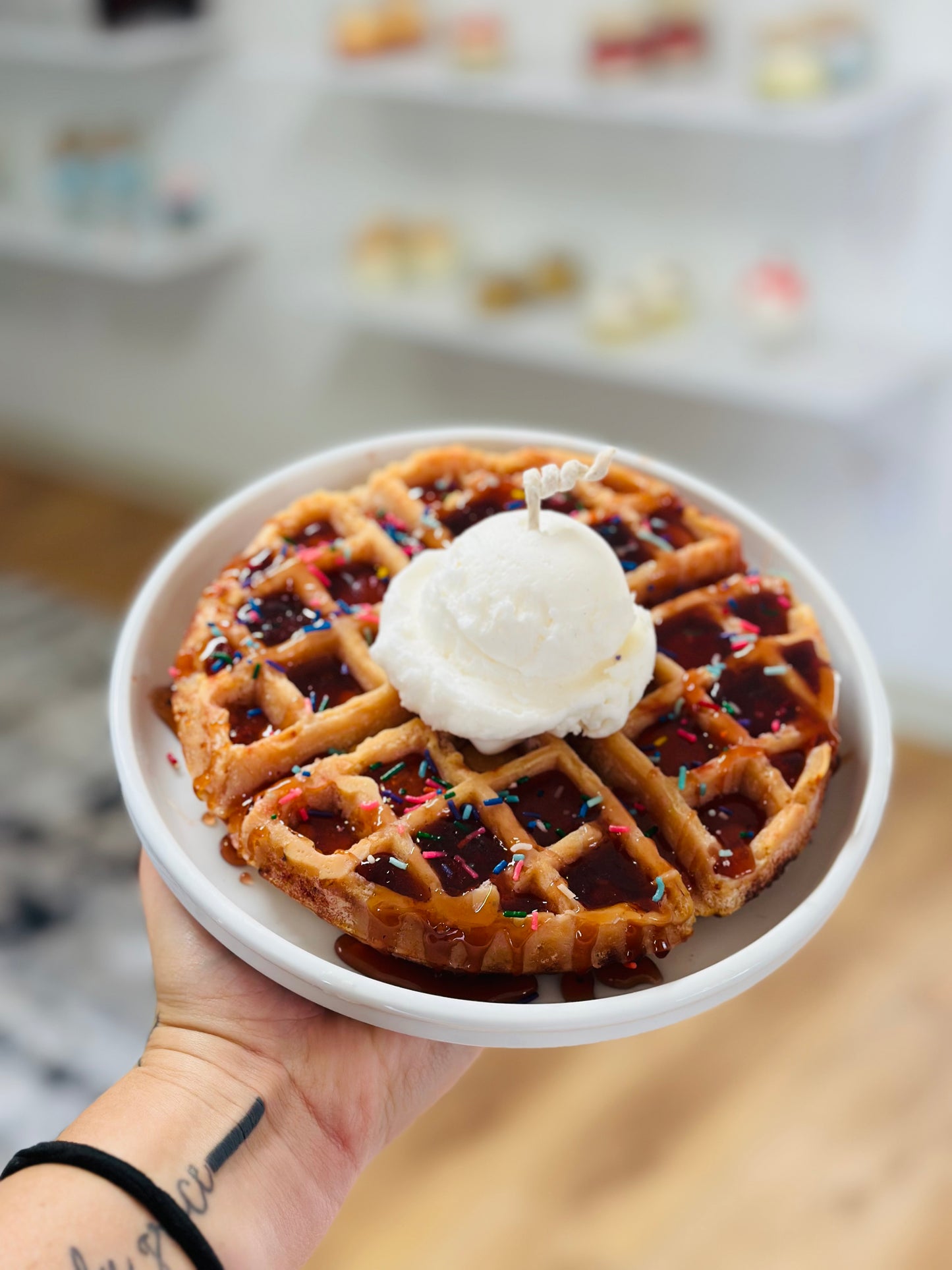 Waffle Candle