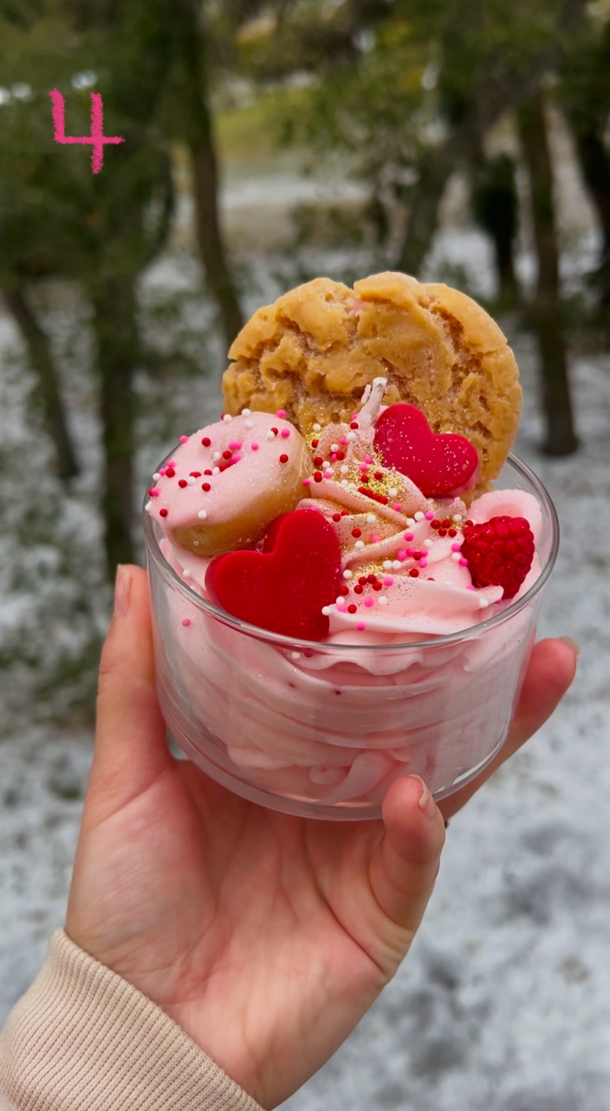 VDay Dessert Candle