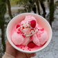Strawberry icecream candle