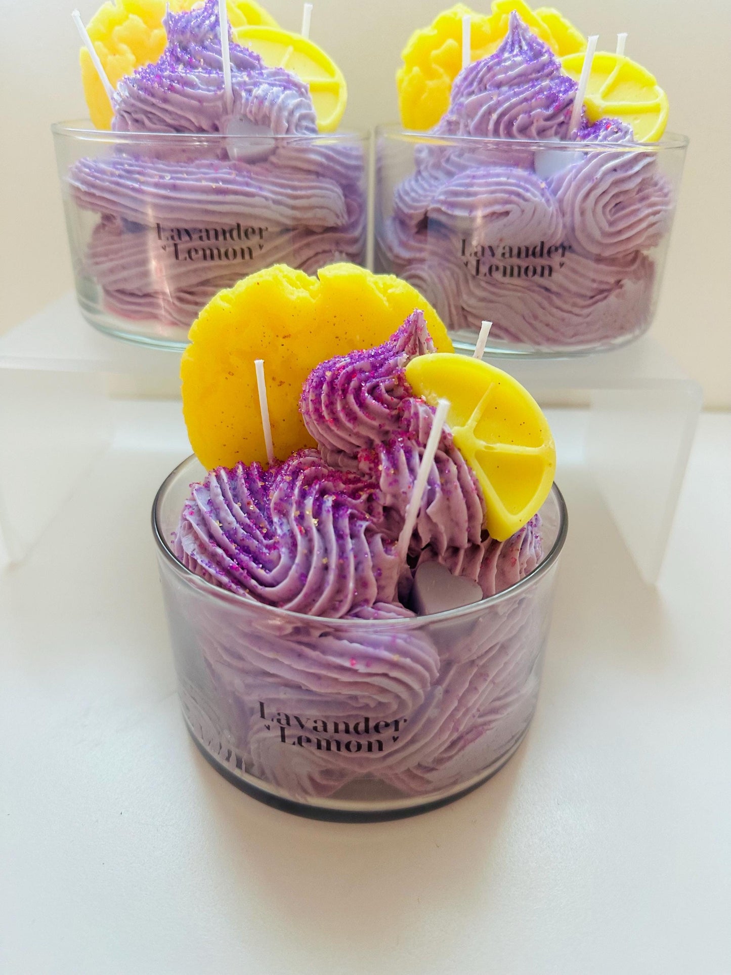 Lavender lemon cookie candle